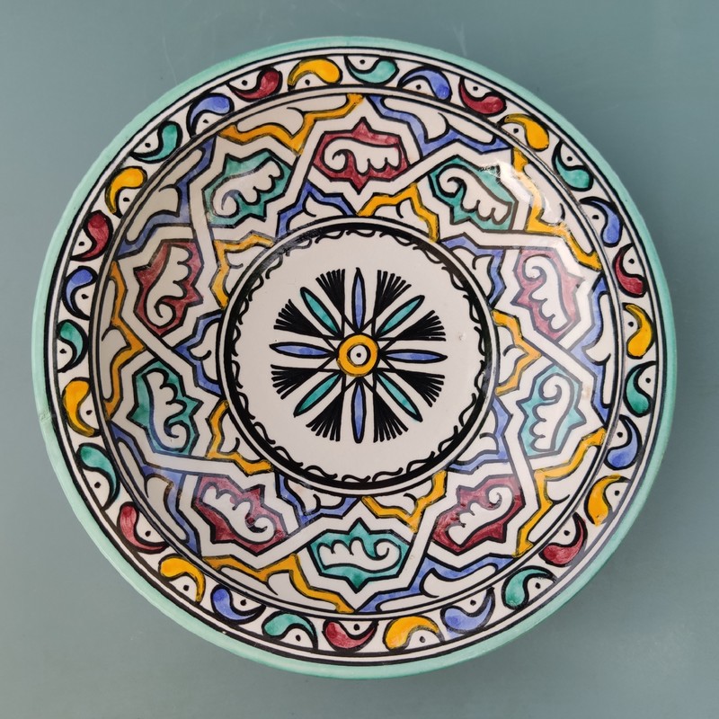 plato de cerámica marroquí para decoración