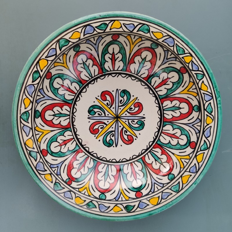 plato de cerámica marroquí para decoración