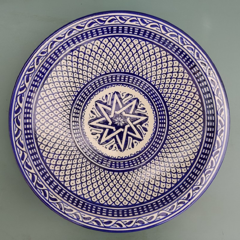 plato árabe de cerámica tradicional