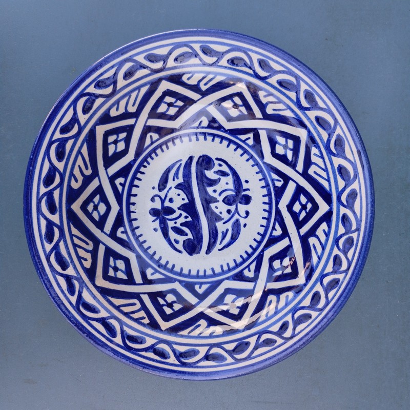 Plato de cerámica marroquí 20cm Kalima