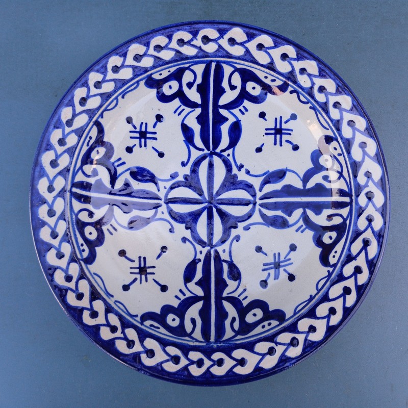Plato de cerámica marroquí 20cm Mogador