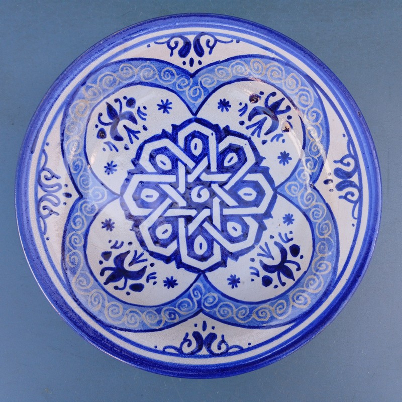 Plato de cerámica marroquí 20cm  El Baroud