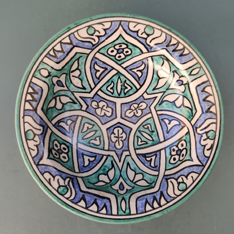 plato de cerámica marroquí de colgar