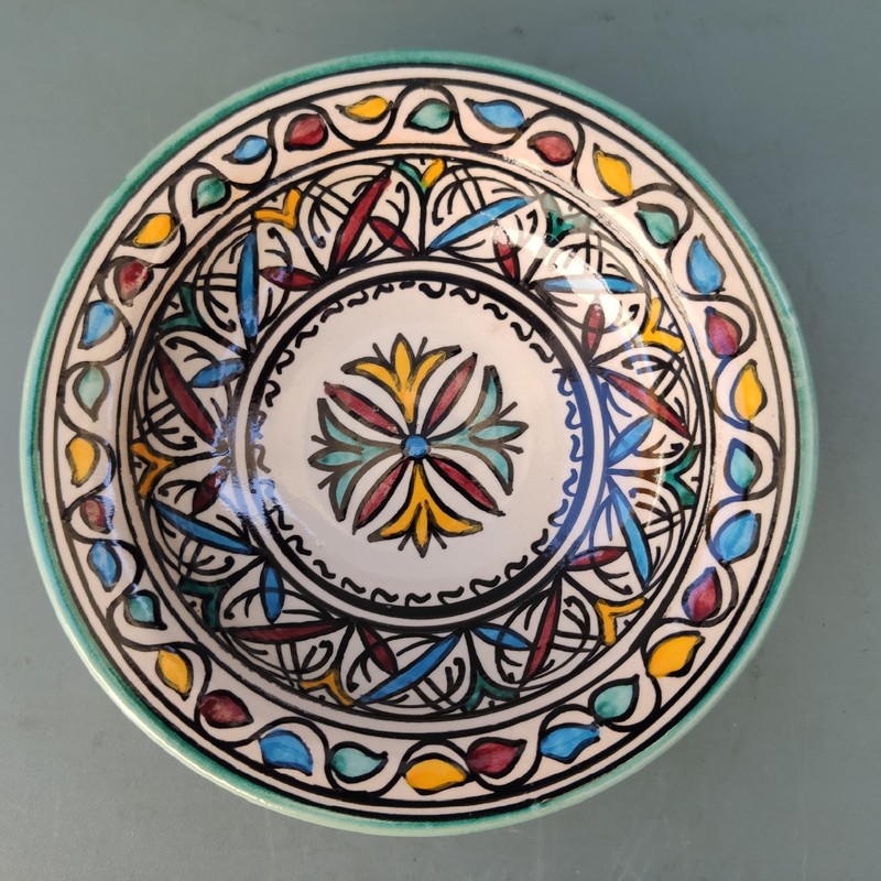 plato de cerámica árabe para colgar