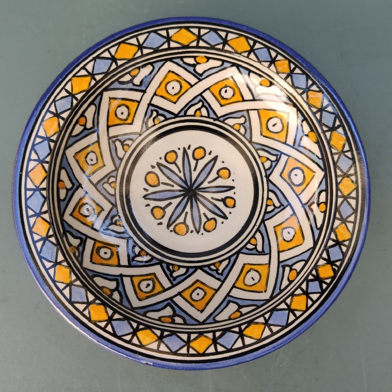 plato de cerámica árabe para colgar