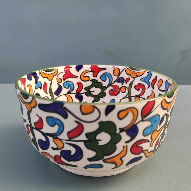 Ensaladera de cerámica blanca Asilah 17cm - Imagen 4