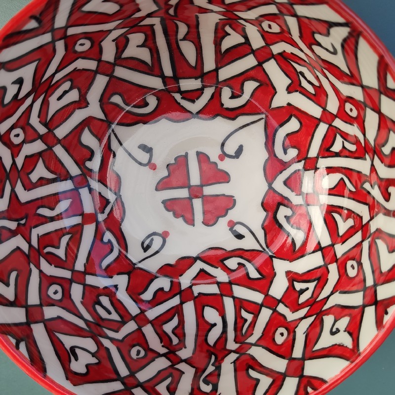 Ensaladera de cerámica blanca Ahmar17cm - Imagen 4