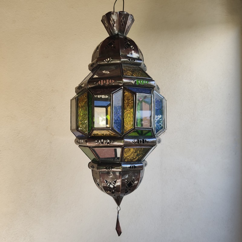 Lámpara marroquí de cristal Moulay 50cm - Imagen 2