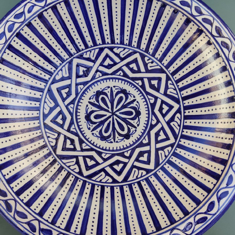 Plato de cerámica 35cm Yebala - Imagen 3