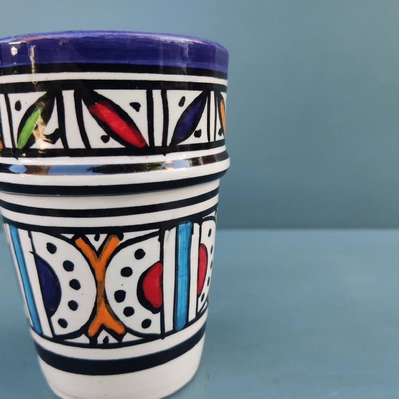 Vaso de cerámica marroquí Amlou - Imagen 3