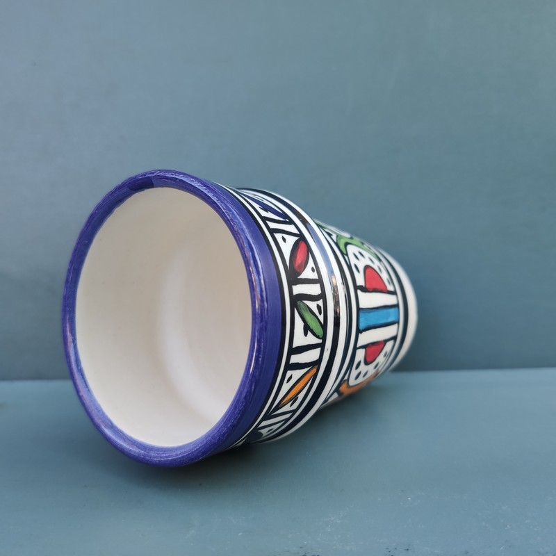 Vaso de cerámica marroquí Amlou - Imagen 4