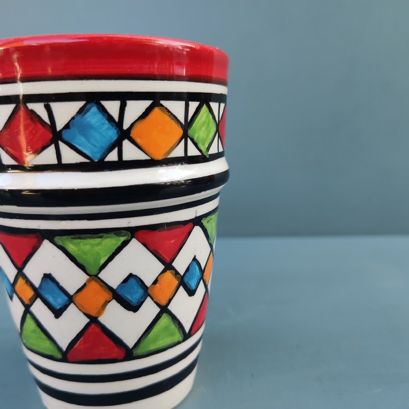 Vaso de cerámica marroquí Yebala - Imagen 3