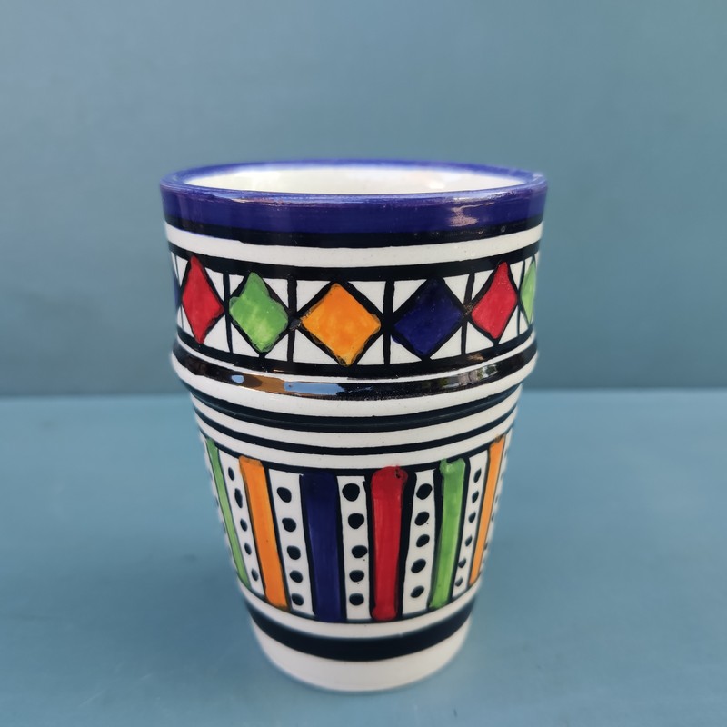Vaso de cerámica marroquí El Khemis - Imagen 2