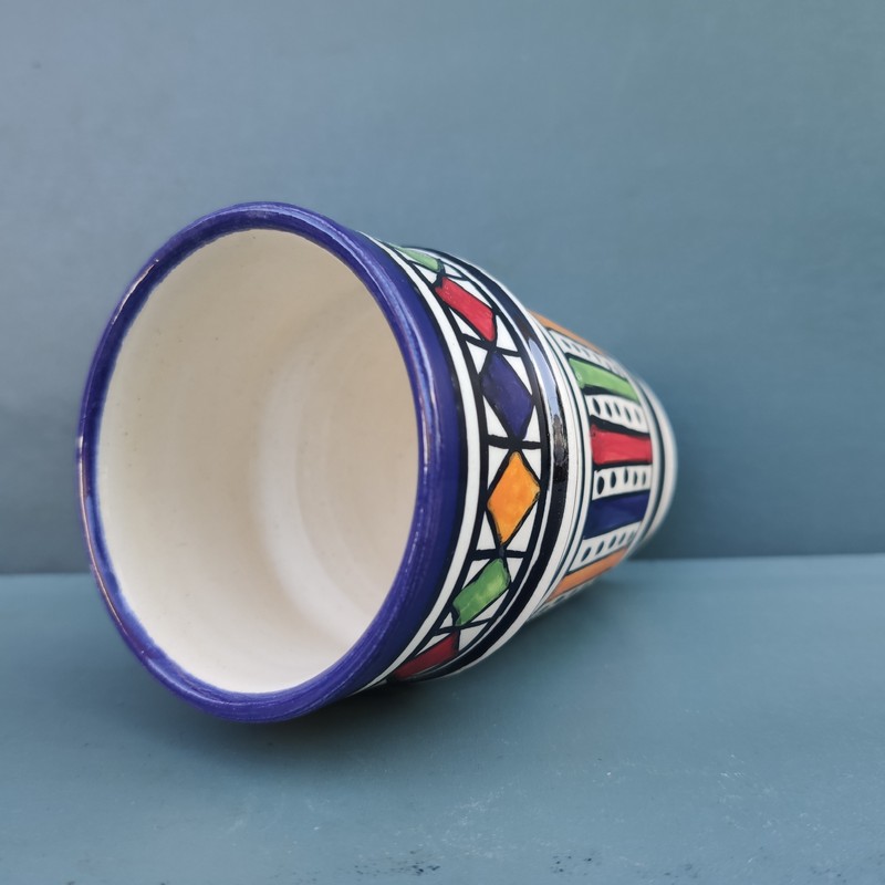 Vaso de cerámica marroquí El Khemis - Imagen 4
