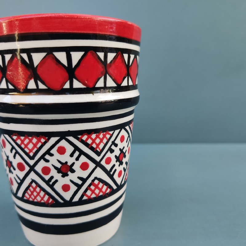 Vaso de cerámica marroquí Halwa - Imagen 3