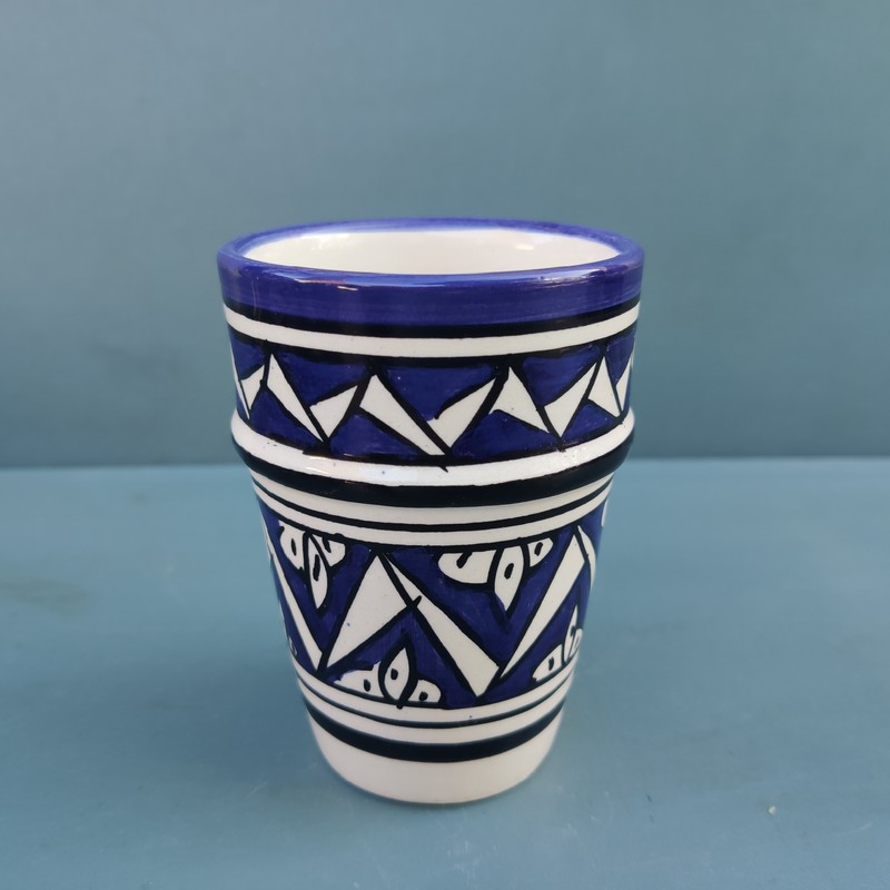 Vaso de cerámica marroquí Azrak - Imagen 2