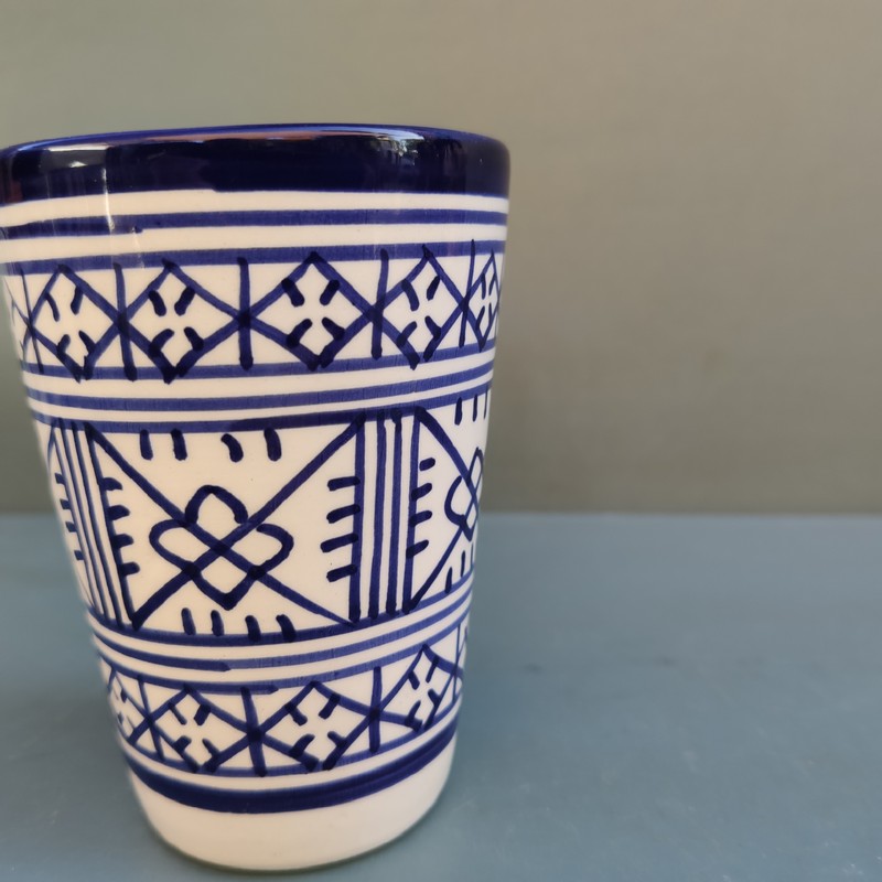 Vaso de cerámica marroquí Chaoun - Imagen 3