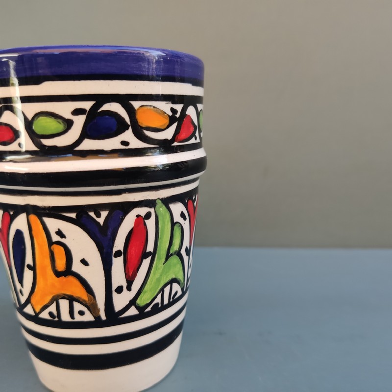 Vaso de cerámica marroquí Siham - Imagen 3