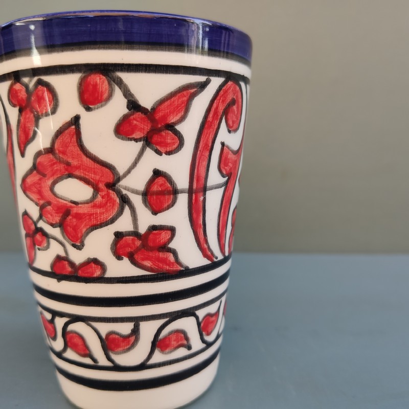 Vaso de cerámica marroquí Warda - Imagen 3
