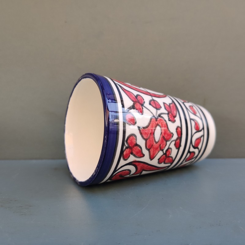 Vaso de cerámica marroquí Warda - Imagen 4