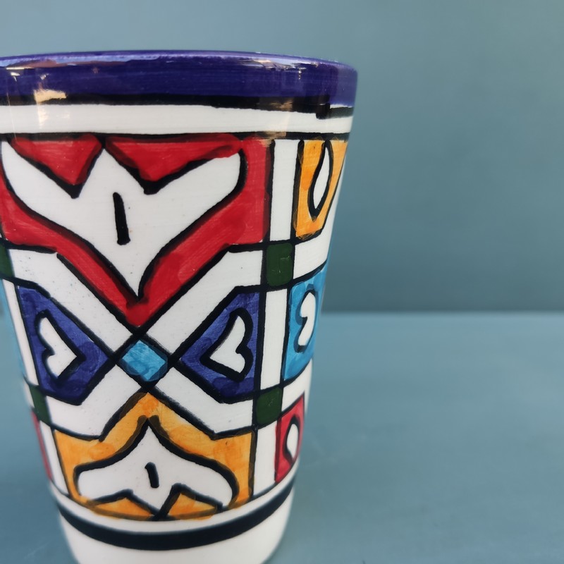 Vaso de cerámica marroquí Amazigh - Imagen 3