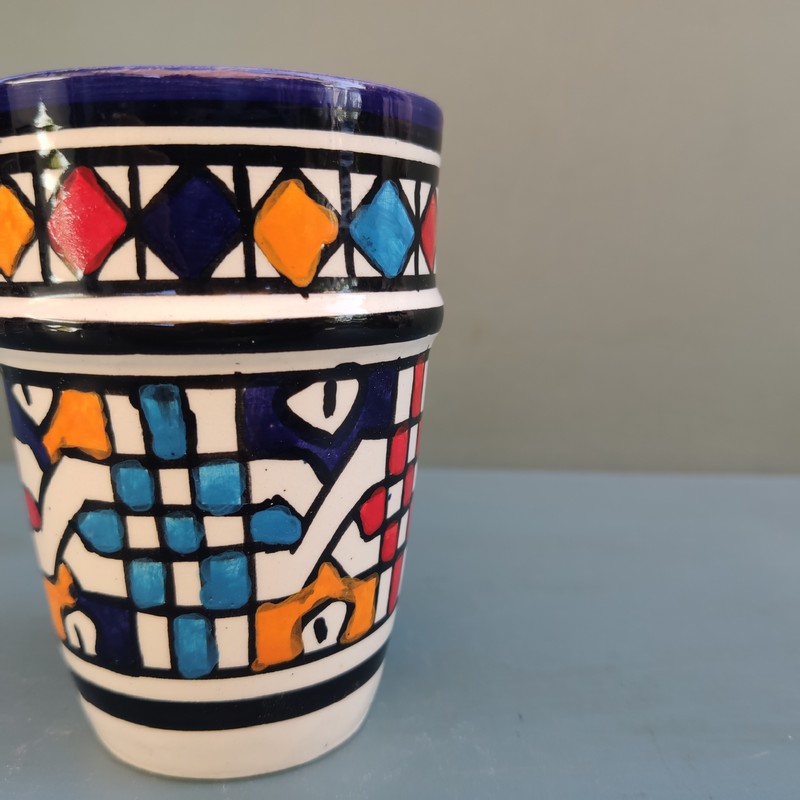 Vaso de cerámica marroquí Moulana - Imagen 3