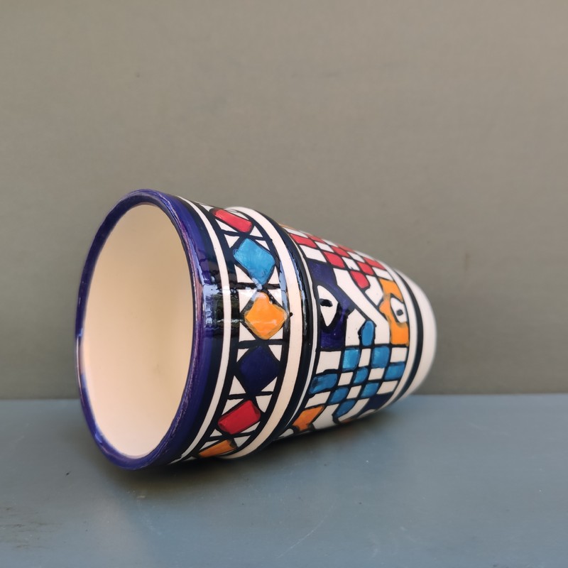 Vaso de cerámica marroquí Moulana - Imagen 4