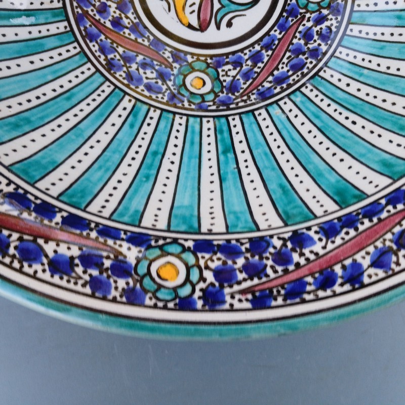 Plato de cerámica marroquí 35cm Jebli - Imagen 4