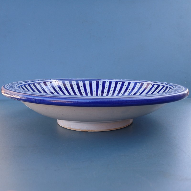 Plato de cerámica marroquí 35cm Tagda - Imagen 2