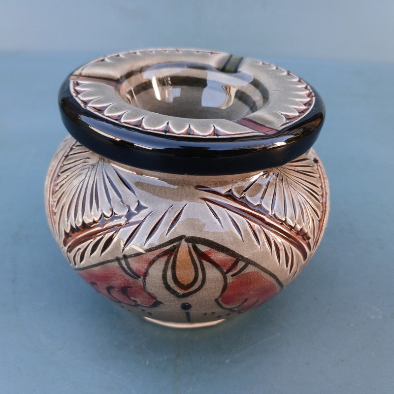 Cenicero de cerámica mediano Marrón
