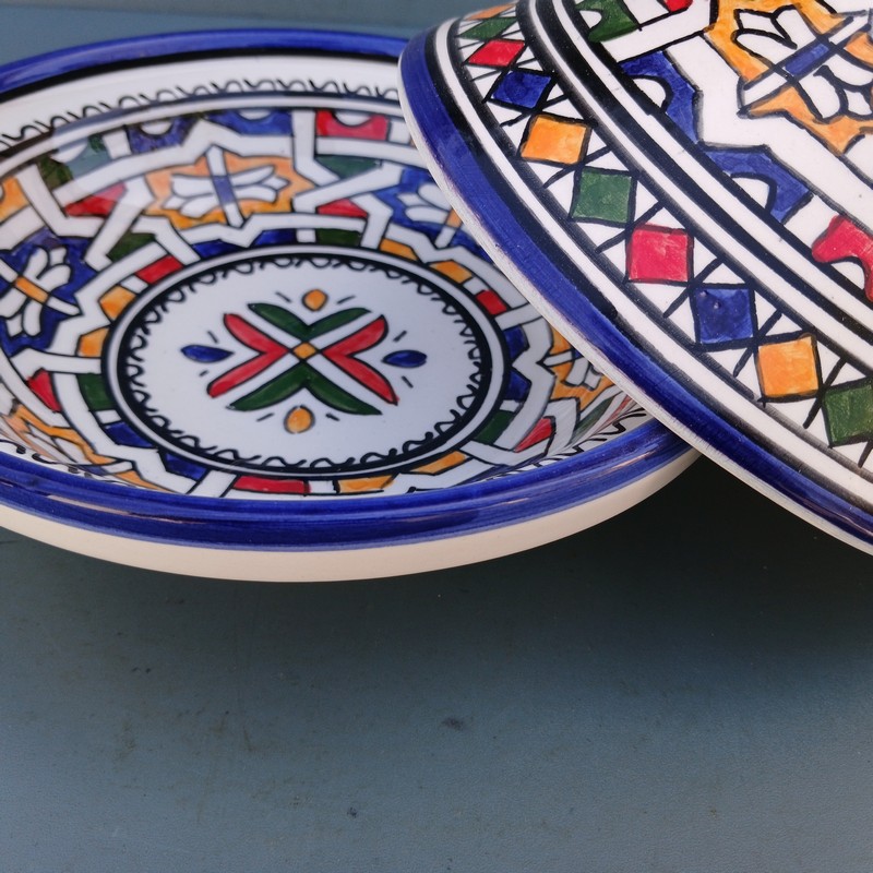Tajine de cerámica marroquí Menzah - Imagen 3
