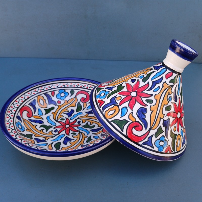 Tajine de cerámica marroquí El Bahia - Imagen 3