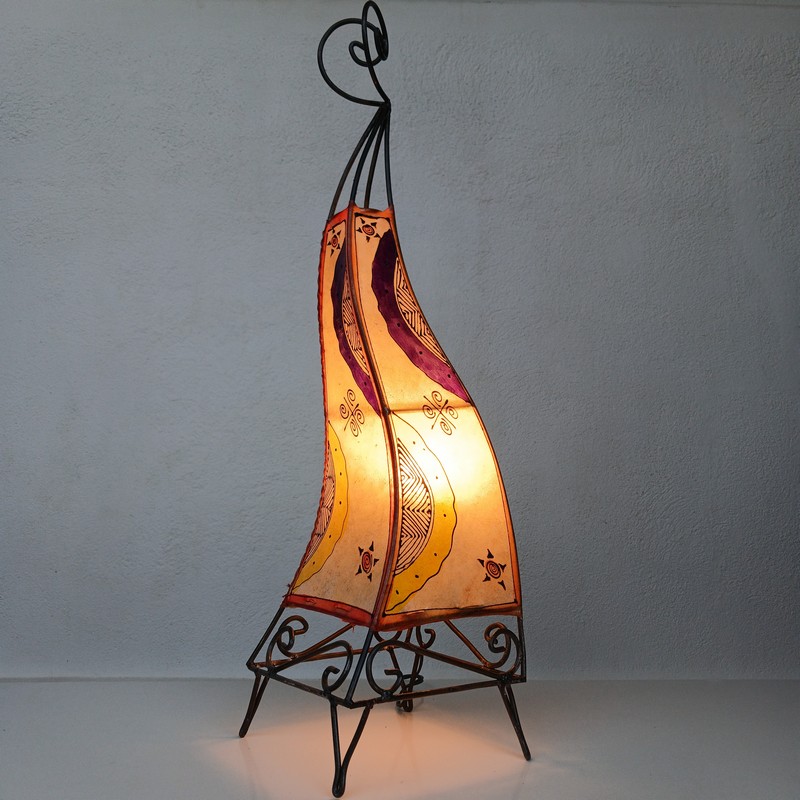 Lámpara de piel con henna 70cm Multicolor
