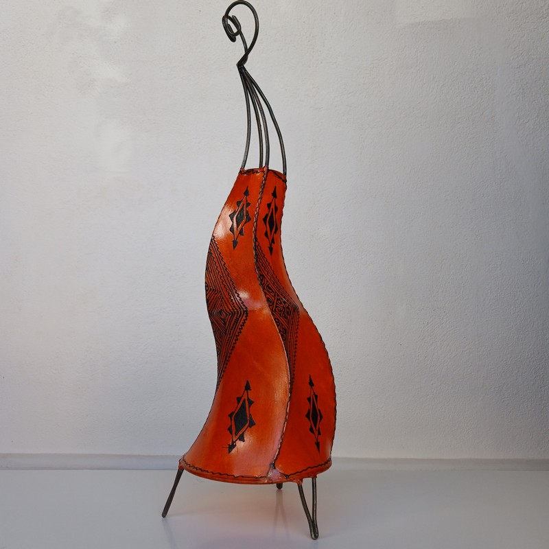 Lámpara de piel con henna 70cm África