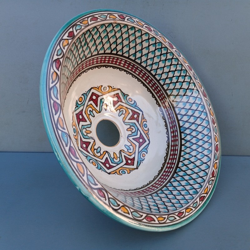 Lavabo de cerámica árabe 30cm Menzah