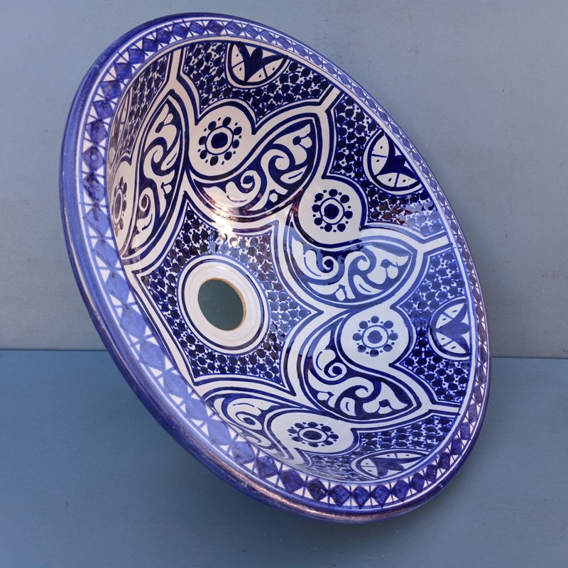 Lavabo de cerámica árabe Malek 35cm