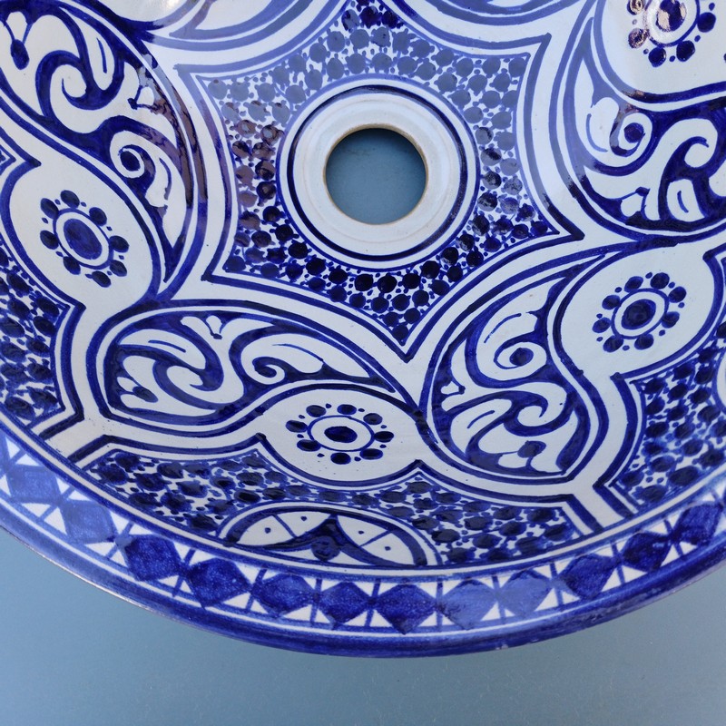 Lavabo de cerámica árabe Malek 35cm - Imagen 3
