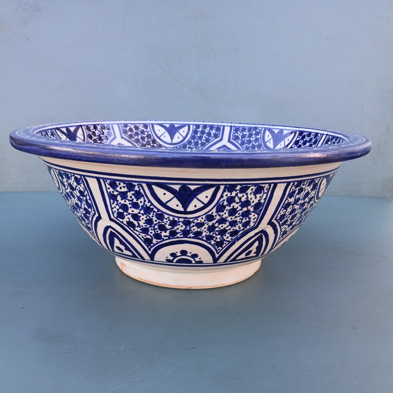 Lavabo de cerámica árabe Malek 35cm - Imagen 2