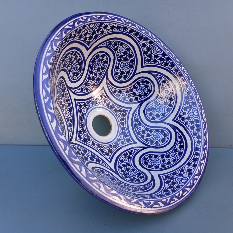 Lavabo de cerámica árabe Shallah 35cm