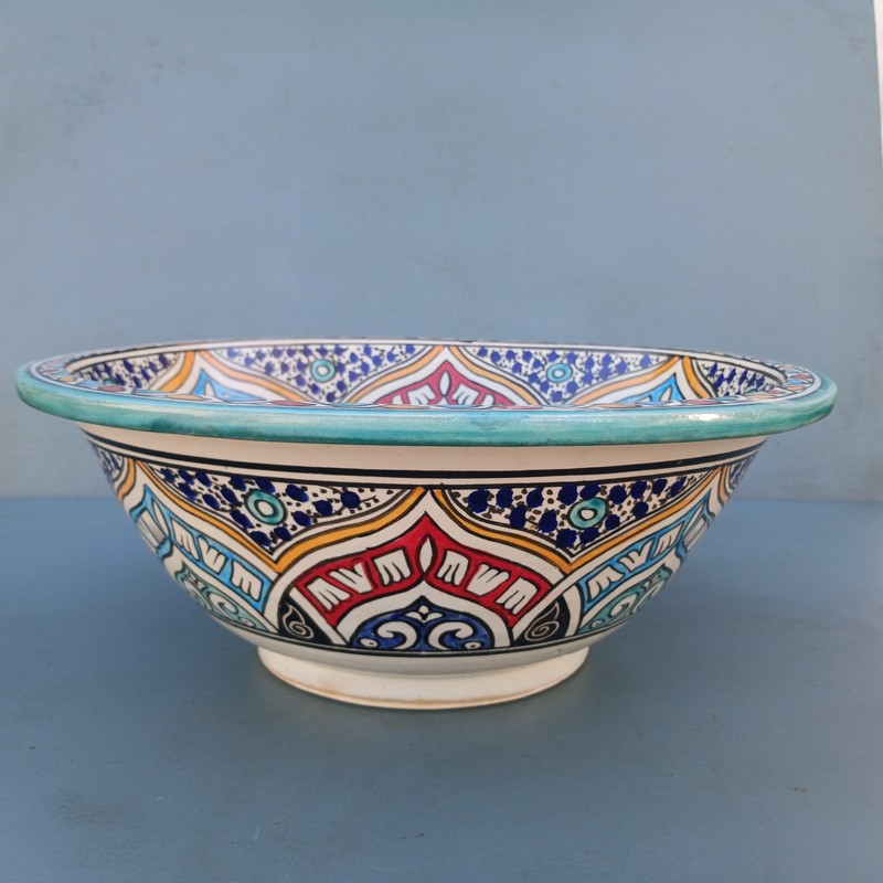 Lavabo de cerámica árabe Chaouia 35cm - Imagen 2