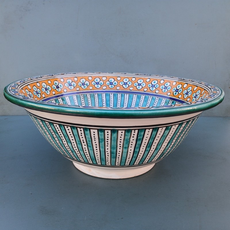 Lavabo de cerámica marroquí 40cm Baraka - Imagen 2