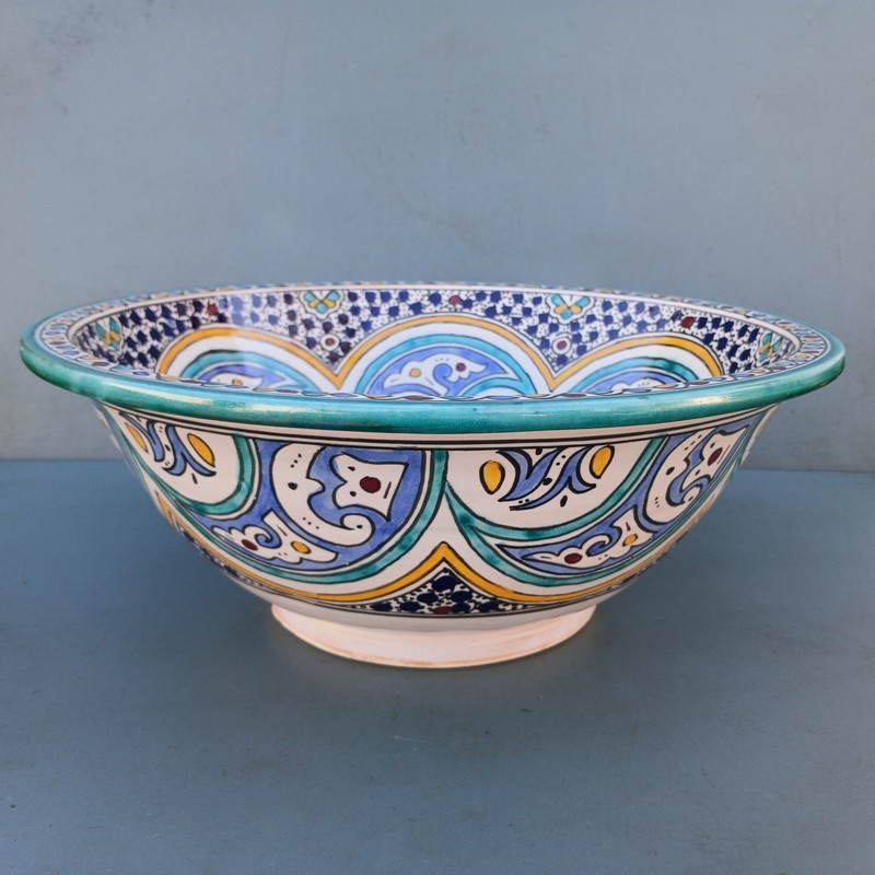 Lavabo de cerámica marroquí 40cm Beldi - Imagen 2