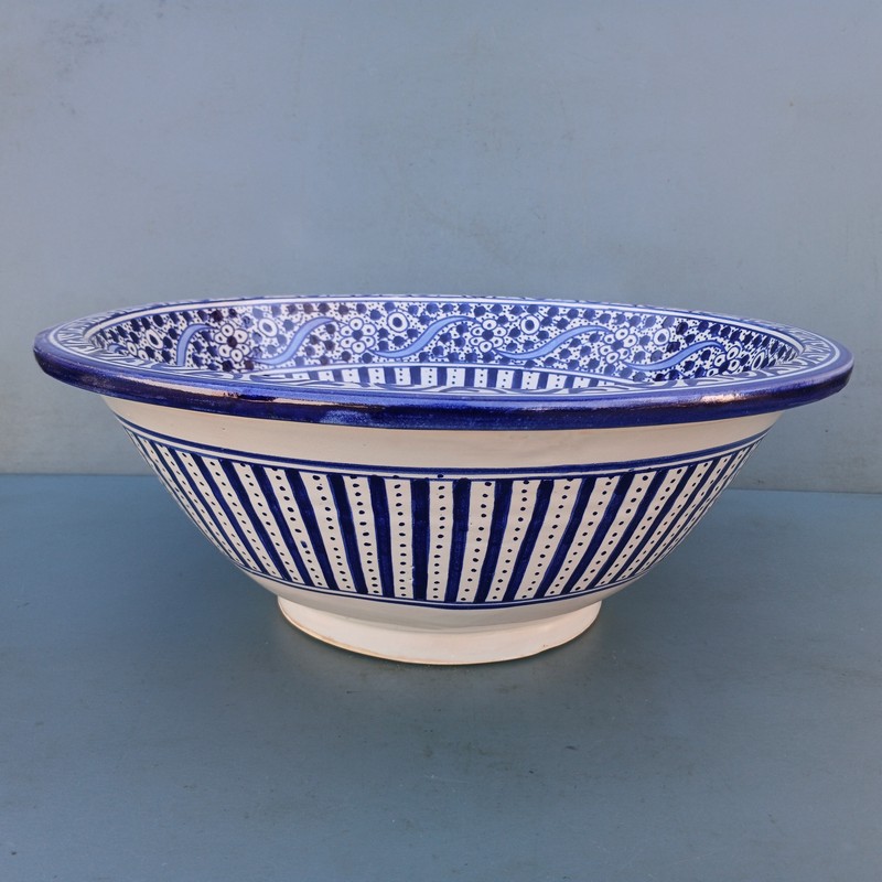 Lavabo de cerámica marroquí 40cm Tingis - Imagen 2