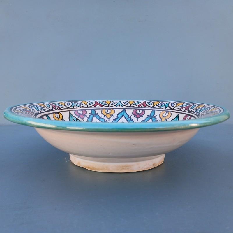 Plato de cerámica marroquí 25cm Baraka - Imagen 2