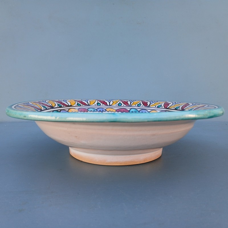 Plato de cerámica marroquí 25cm Menzah - Imagen 2