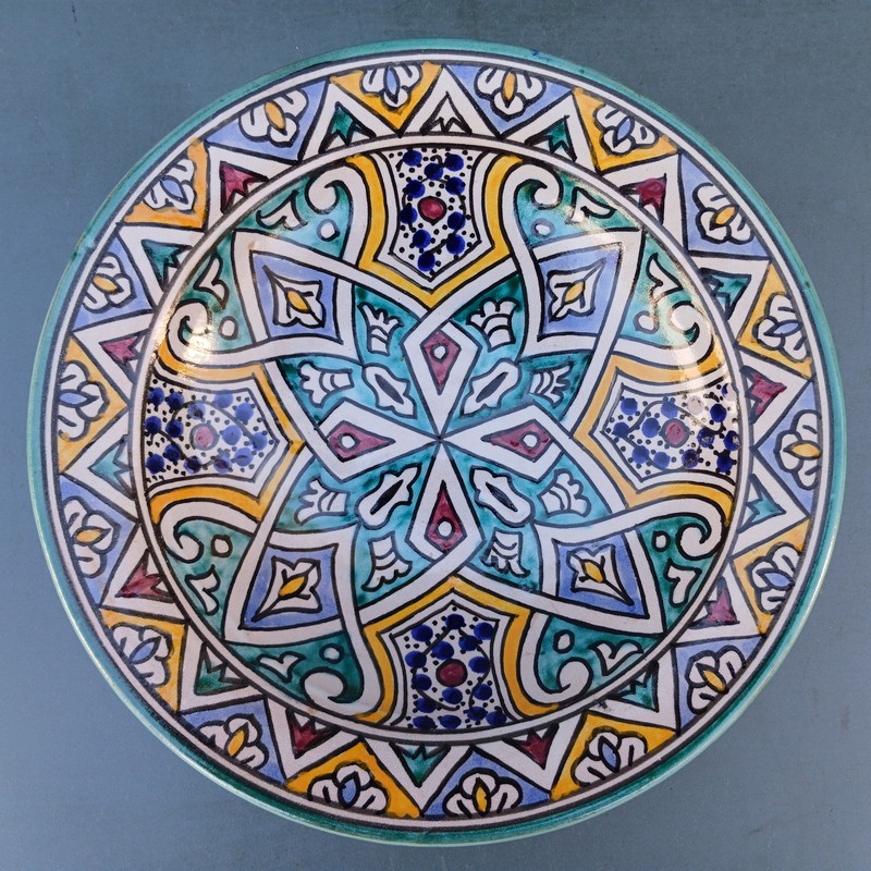 Plato de cerámica marroquí 25cm Rabouz