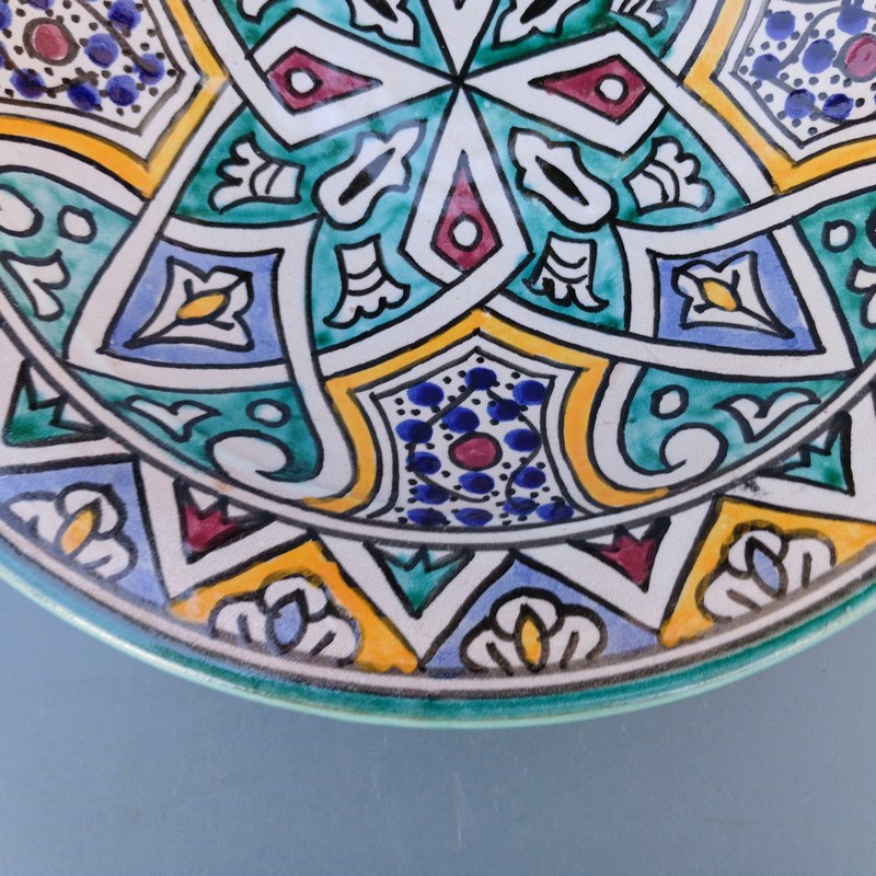 Plato de cerámica marroquí 25cm Rabouz - Imagen 3