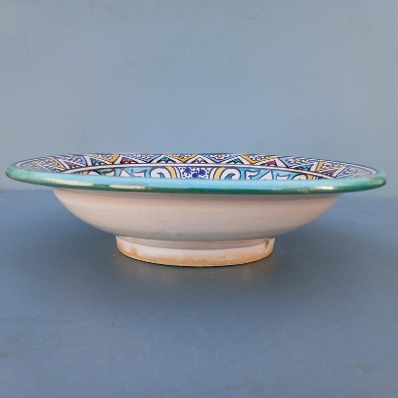 Plato de cerámica marroquí 25cm Rabouz - Imagen 2