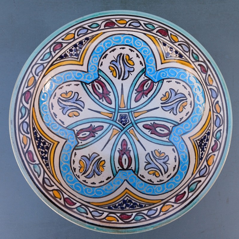 Plato de cerámica marroquí 25cm Asilah