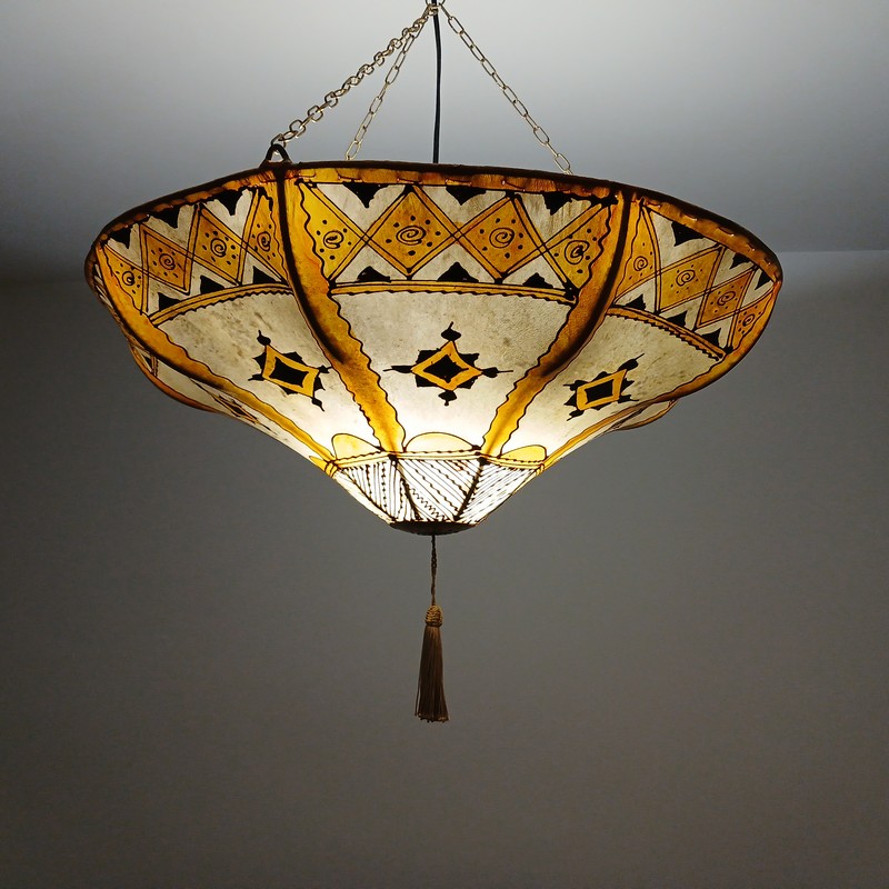 Lámpara marroquí de piel Merzouga 60cm